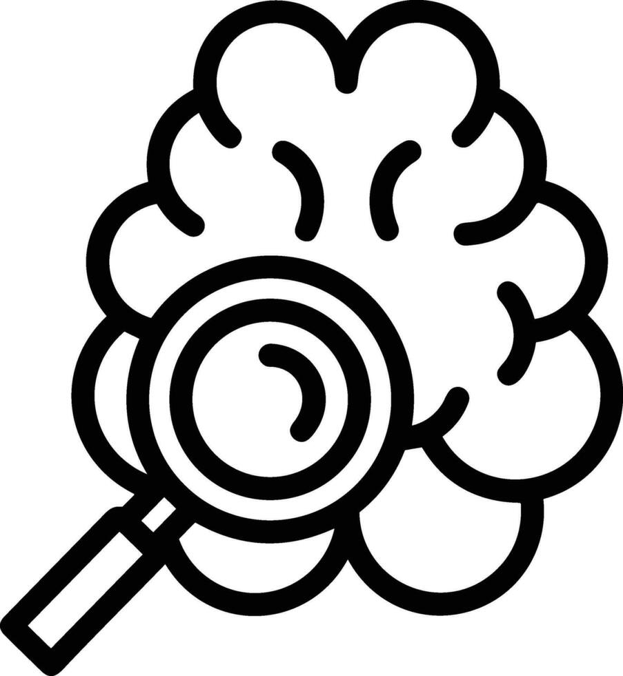 Brain idea symbol icon vector image. Illustration of the creative intelligence think design image. EPS 10