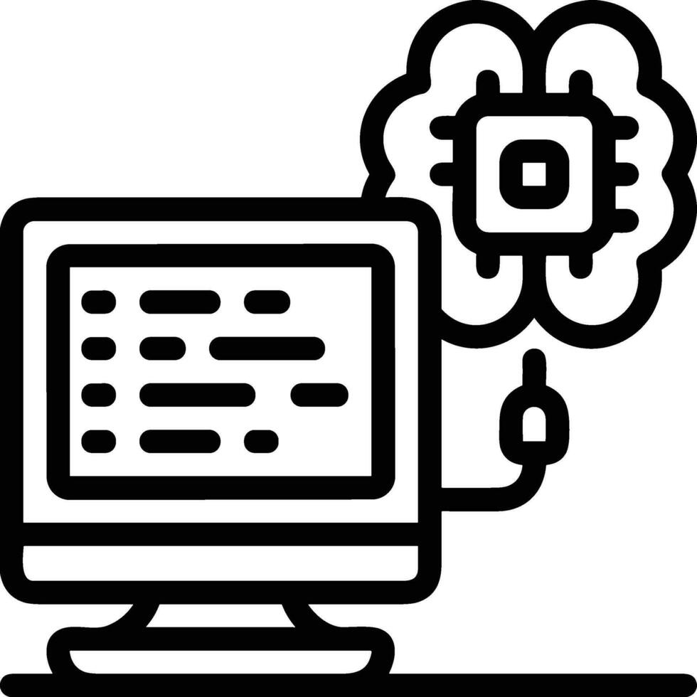 Brain idea symbol icon vector image. Illustration of the creative intelligence think design image. EPS 10