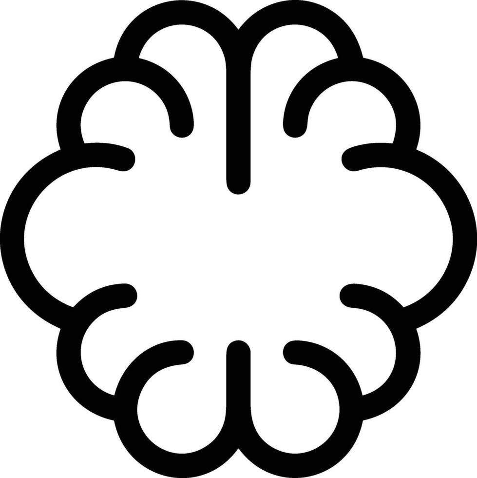 Brain idea symbol icon vector image. Illustration of the creative intelligence think design image. EPS 10