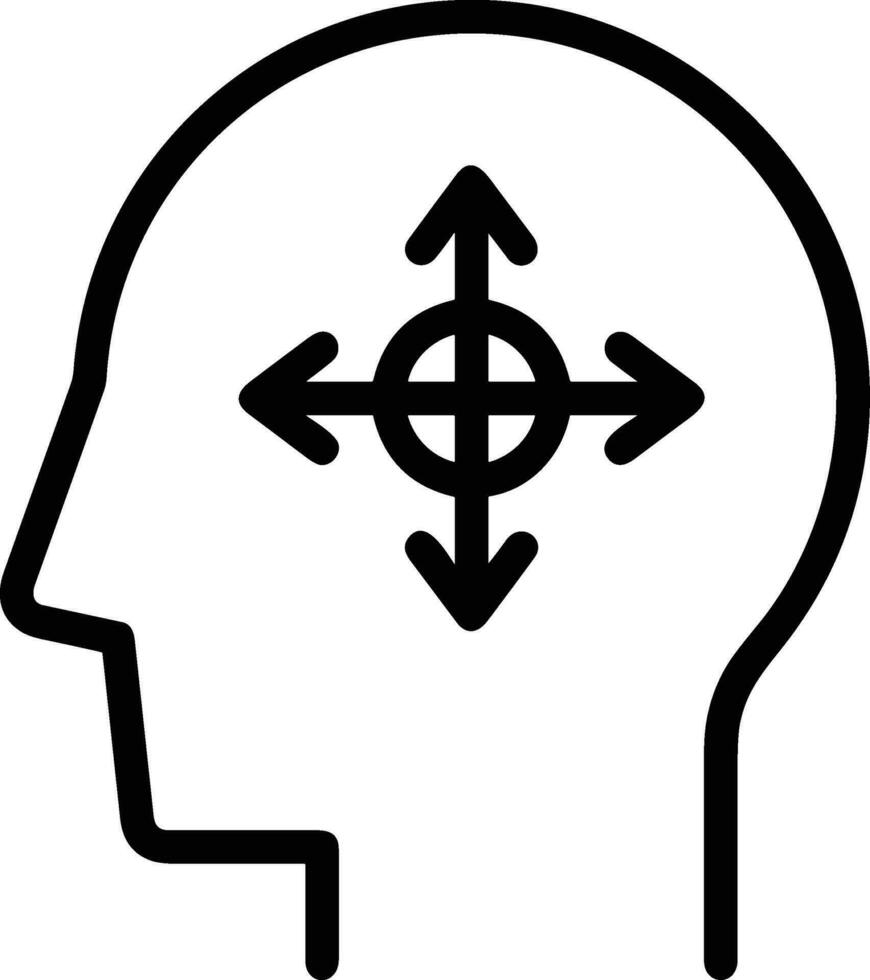 Brain idea symbol icon vector image. Illustration of the creative intelligence think design image. EPS 10