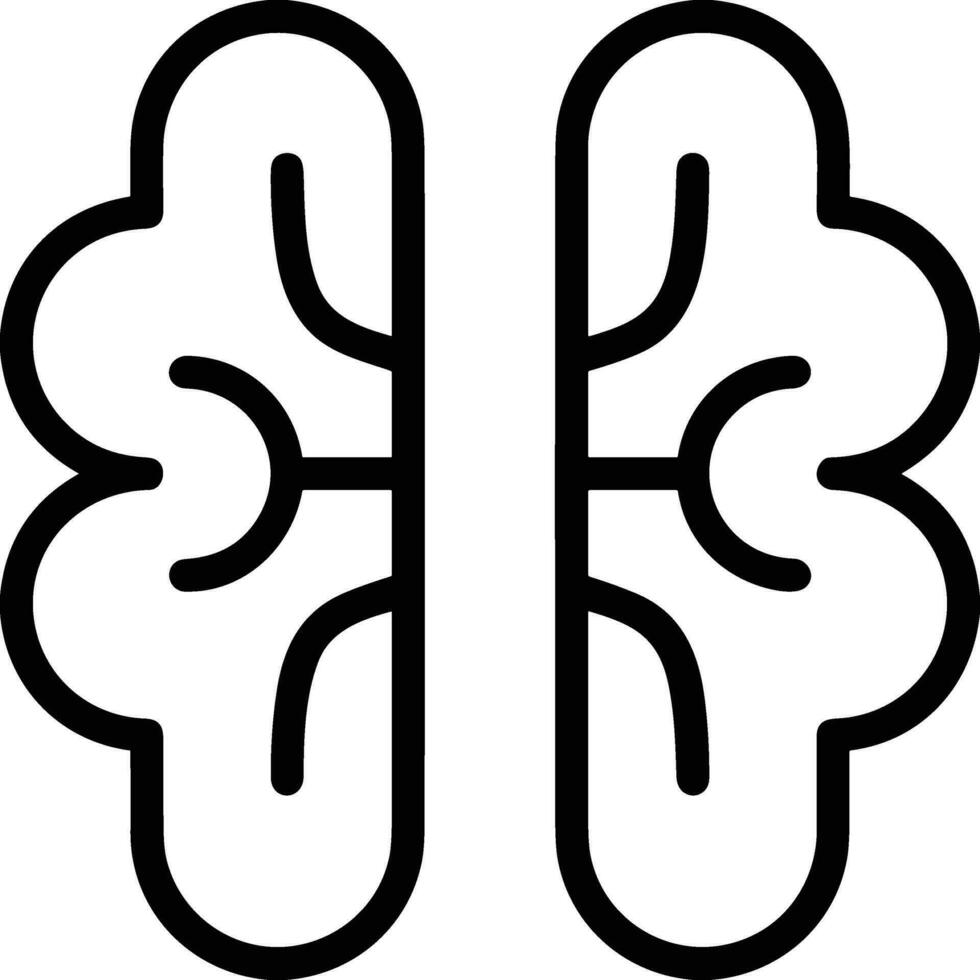 Brain idea symbol icon vector image. Illustration of the creative intelligence think design image. EPS 10