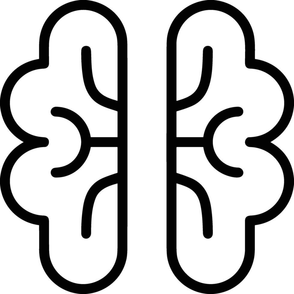 Brain idea symbol icon vector image. Illustration of the creative intelligence think design image. EPS 10