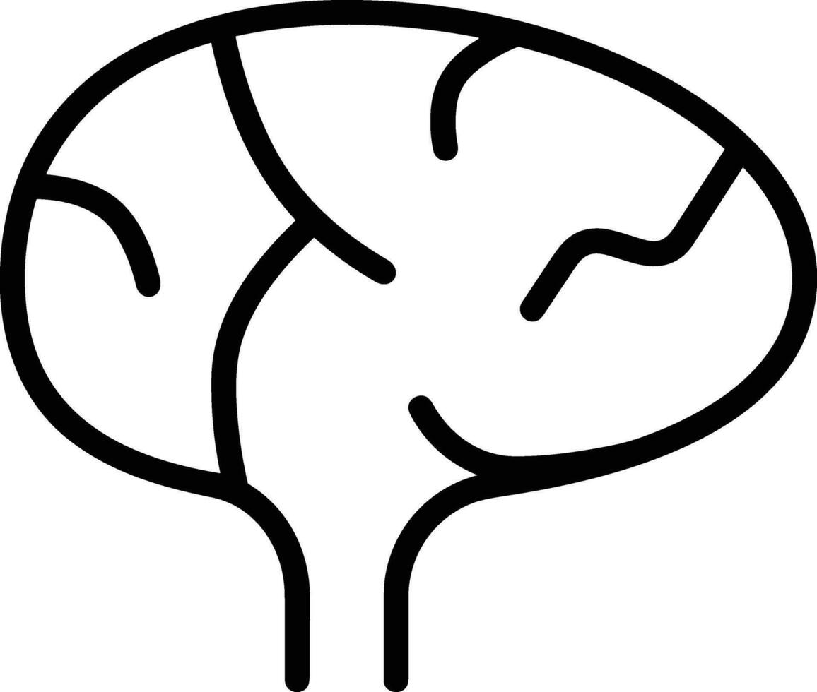 Brain idea symbol icon vector image. Illustration of the creative intelligence think design image. EPS 10