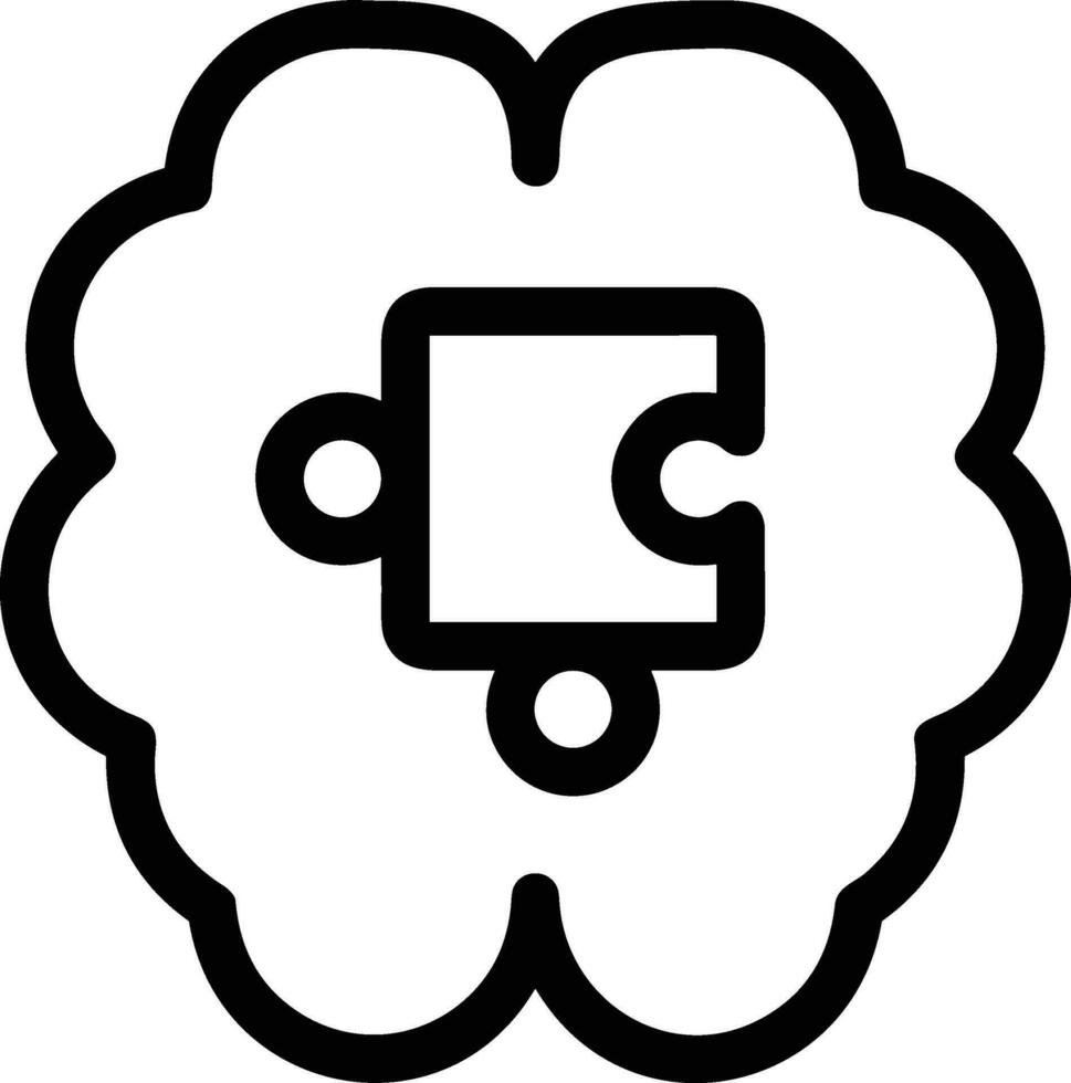 Brain idea symbol icon vector image. Illustration of the creative intelligence think design image. EPS 10