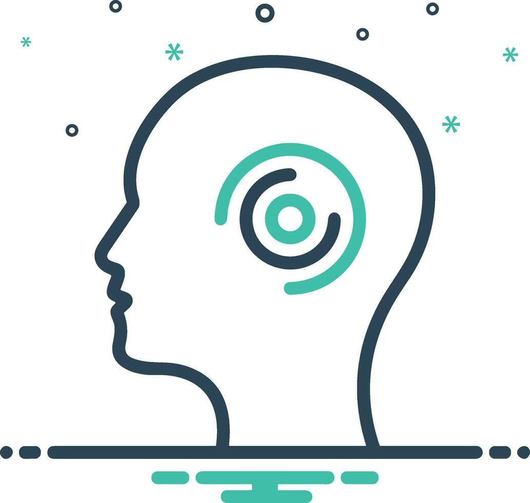 Brain idea symbol icon vector image. Illustration of the creative intelligence think design image. EPS 10