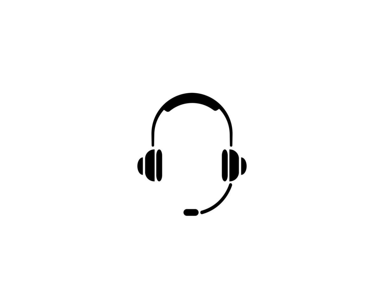 auriculares icono vector ilustración logo modelo para muchos objetivo. aislado en blanco antecedentes