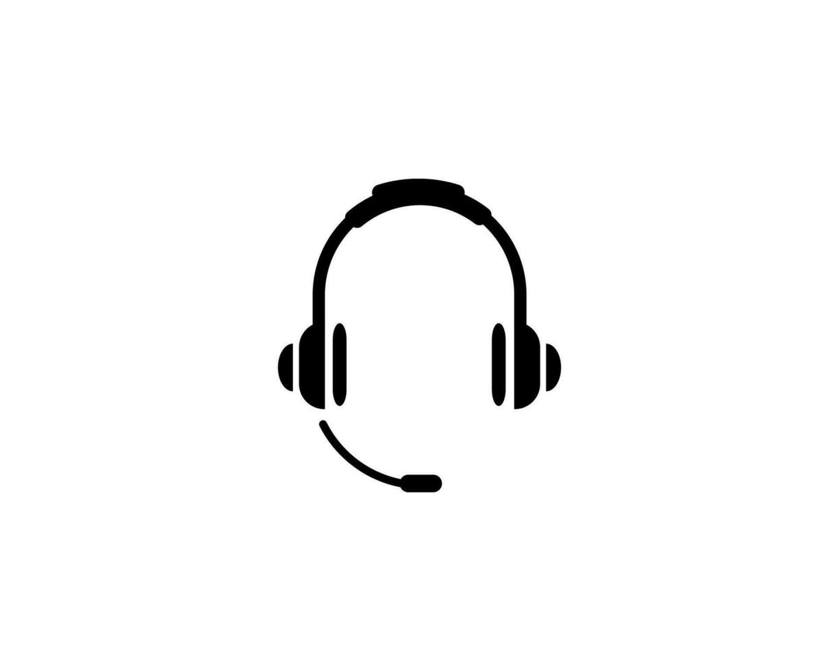 auriculares icono vector ilustración logo modelo para muchos objetivo. aislado en blanco antecedentes