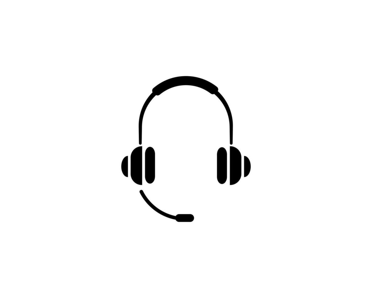 auriculares icono vector ilustración logo modelo para muchos objetivo. aislado en blanco antecedentes