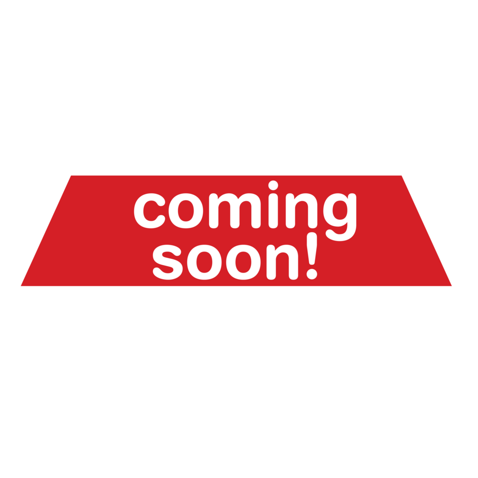 Coming Soon Label on a Transparent Background png