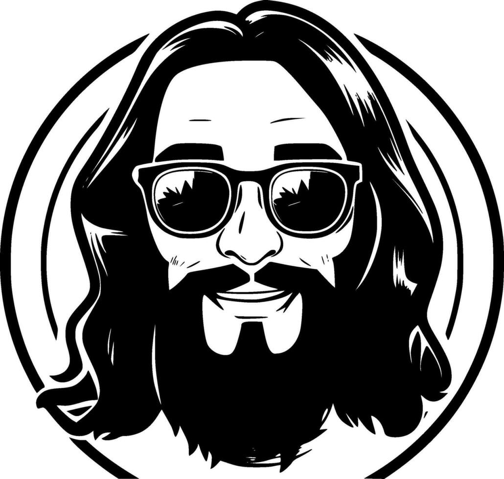 hippie - alto calidad vector logo - vector ilustración ideal para camiseta gráfico