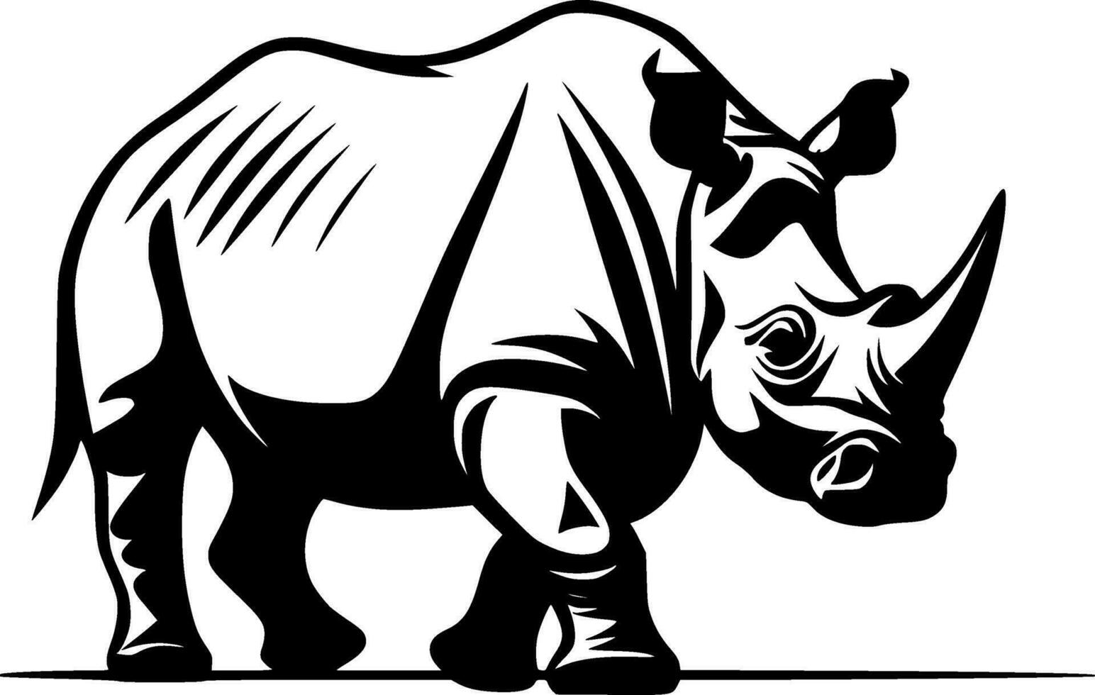 rinoceronte - alto calidad vector logo - vector ilustración ideal para camiseta gráfico