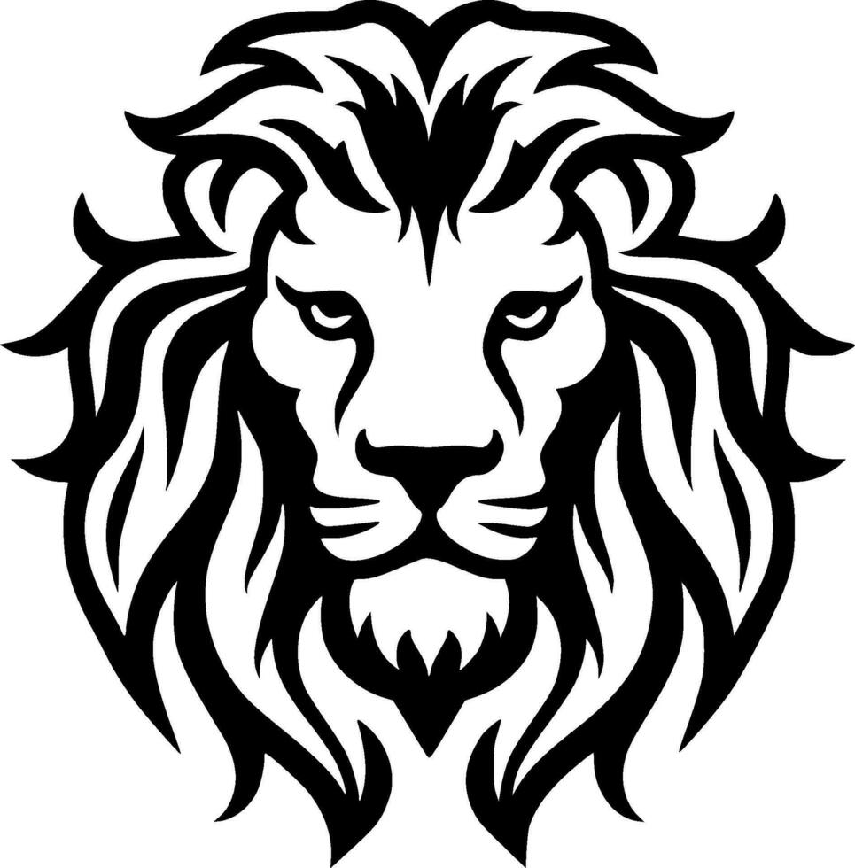 Lion - Minimalist and Flat Logo - Vector illustration