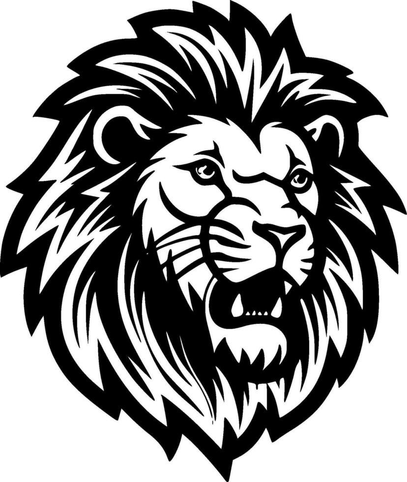 Lion - Minimalist and Flat Logo - Vector illustration