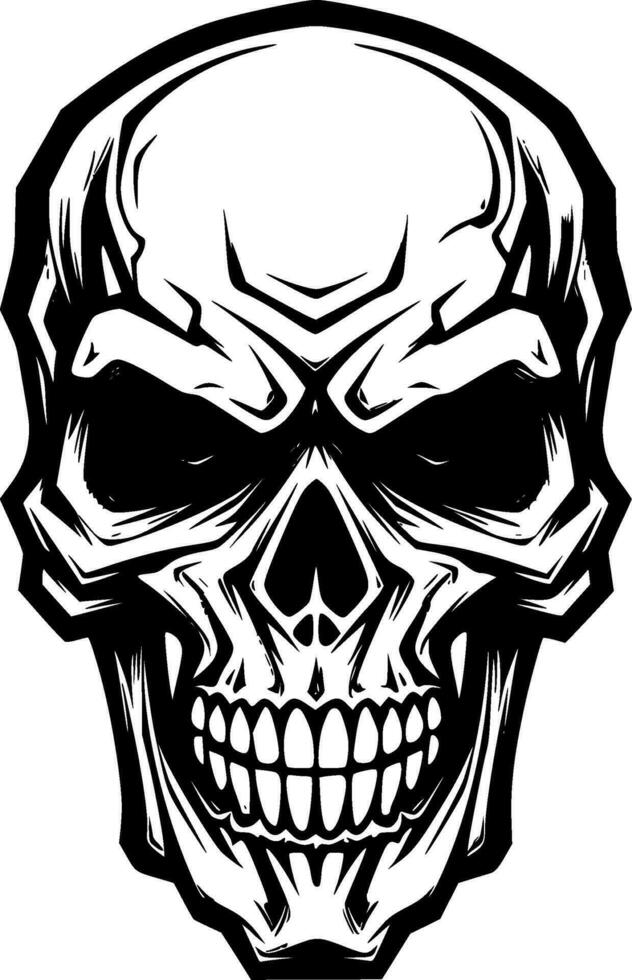 Skull - Minimalist and Flat Logo - Vector illustration