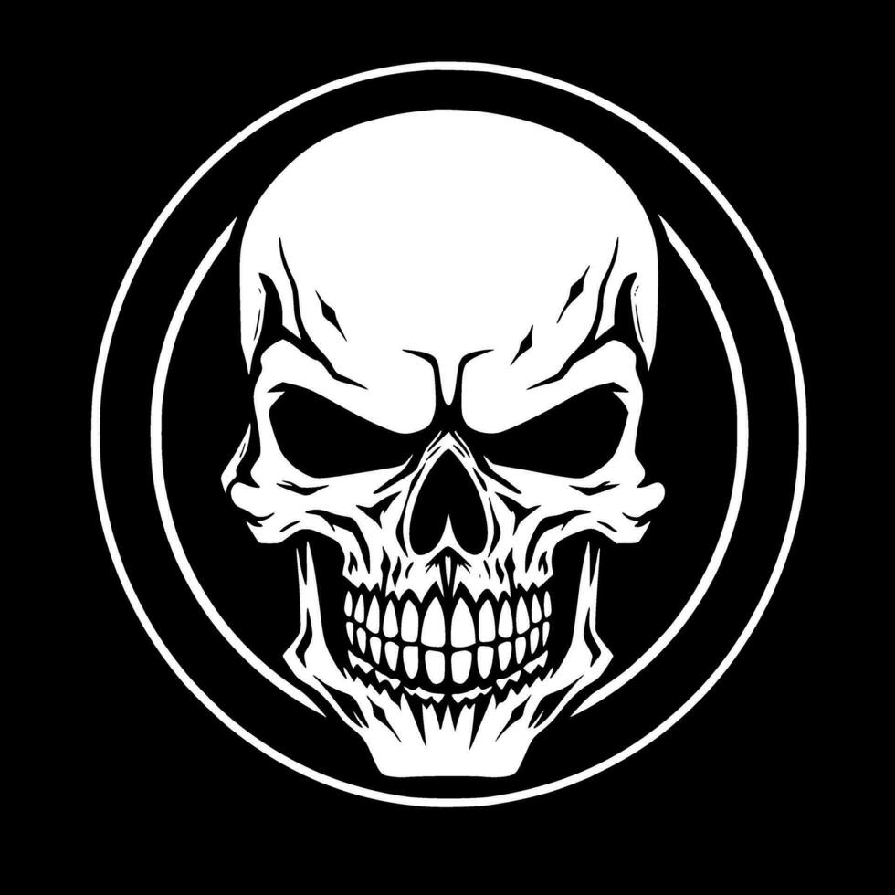 Skull - High Quality Vector Logo - Vector illustration ideal for T-shirt graphic