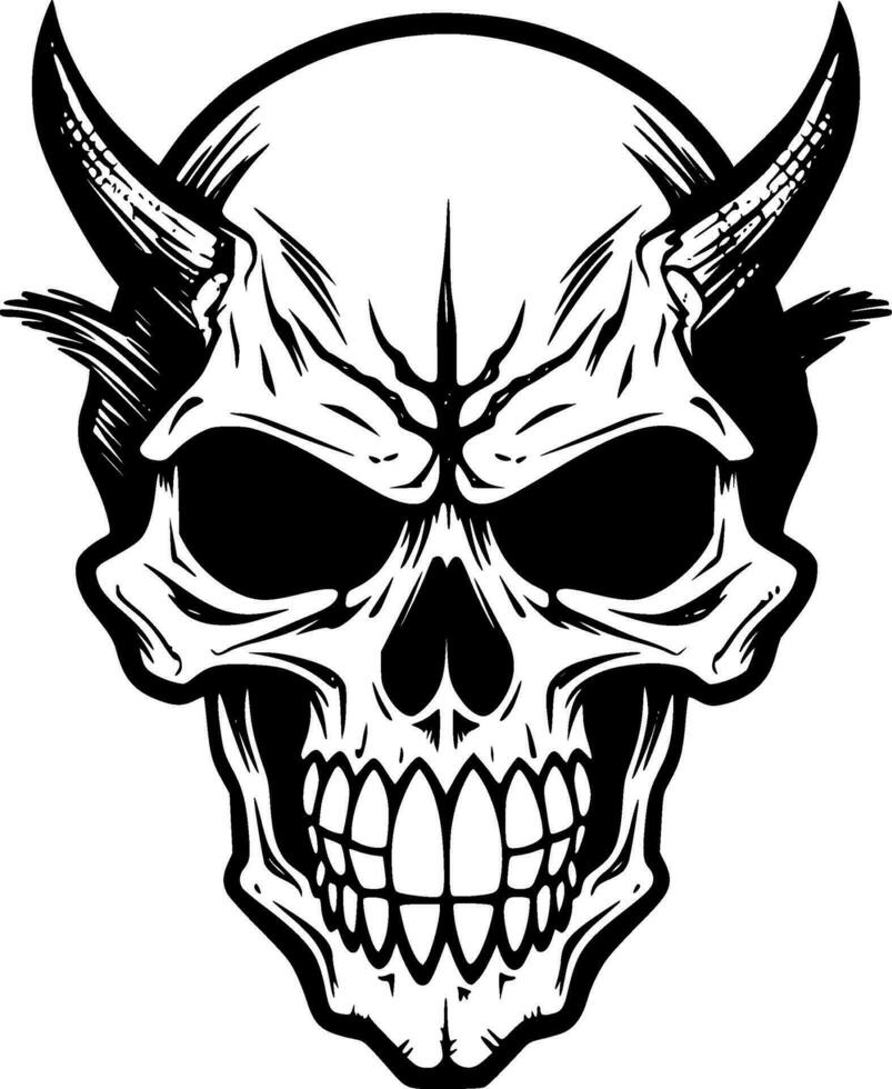 Skull - High Quality Vector Logo - Vector illustration ideal for T-shirt graphic