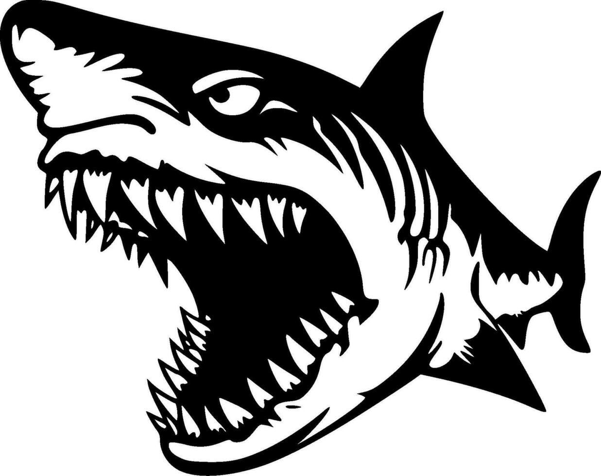 Shark - High Quality Vector Logo - Vector illustration ideal for T-shirt graphic