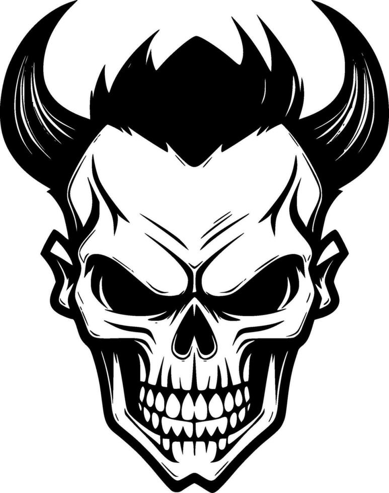 Skull - High Quality Vector Logo - Vector illustration ideal for T-shirt graphic