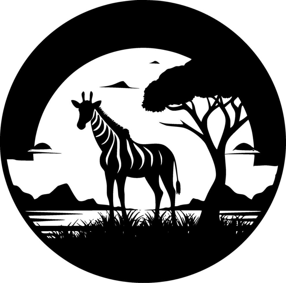 Safari - High Quality Vector Logo - Vector illustration ideal for T-shirt graphic