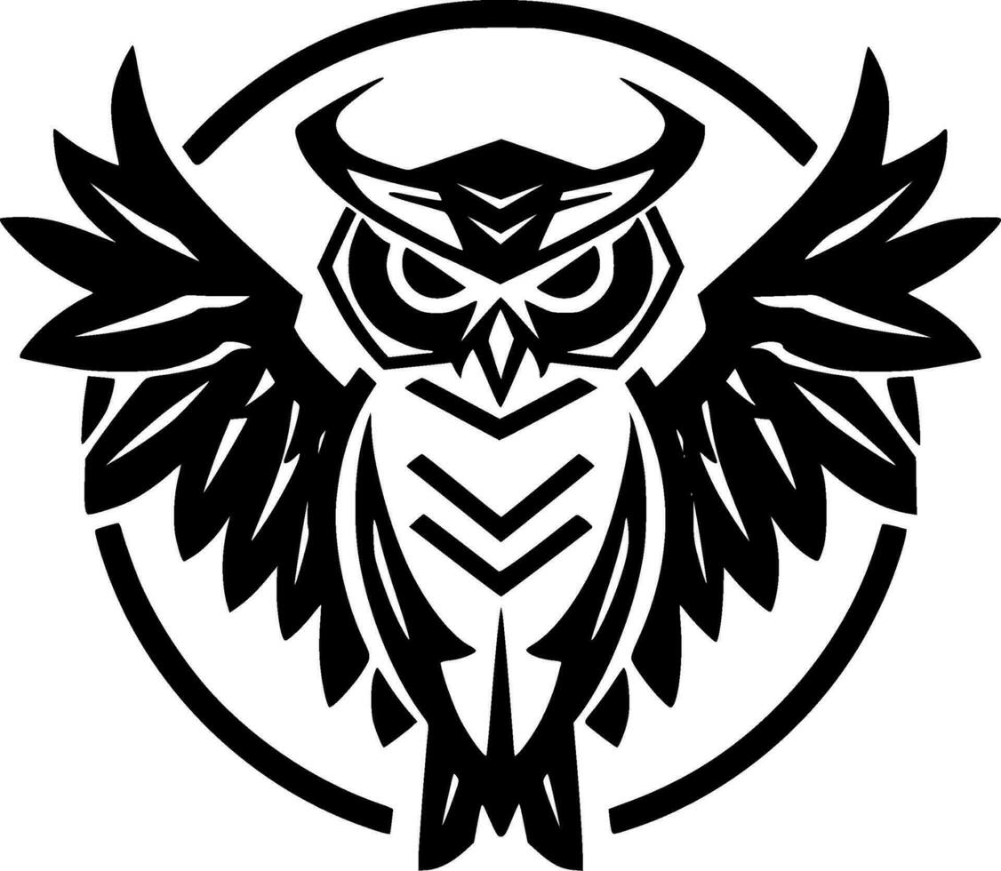 Owl - High Quality Vector Logo - Vector illustration ideal for T-shirt graphic