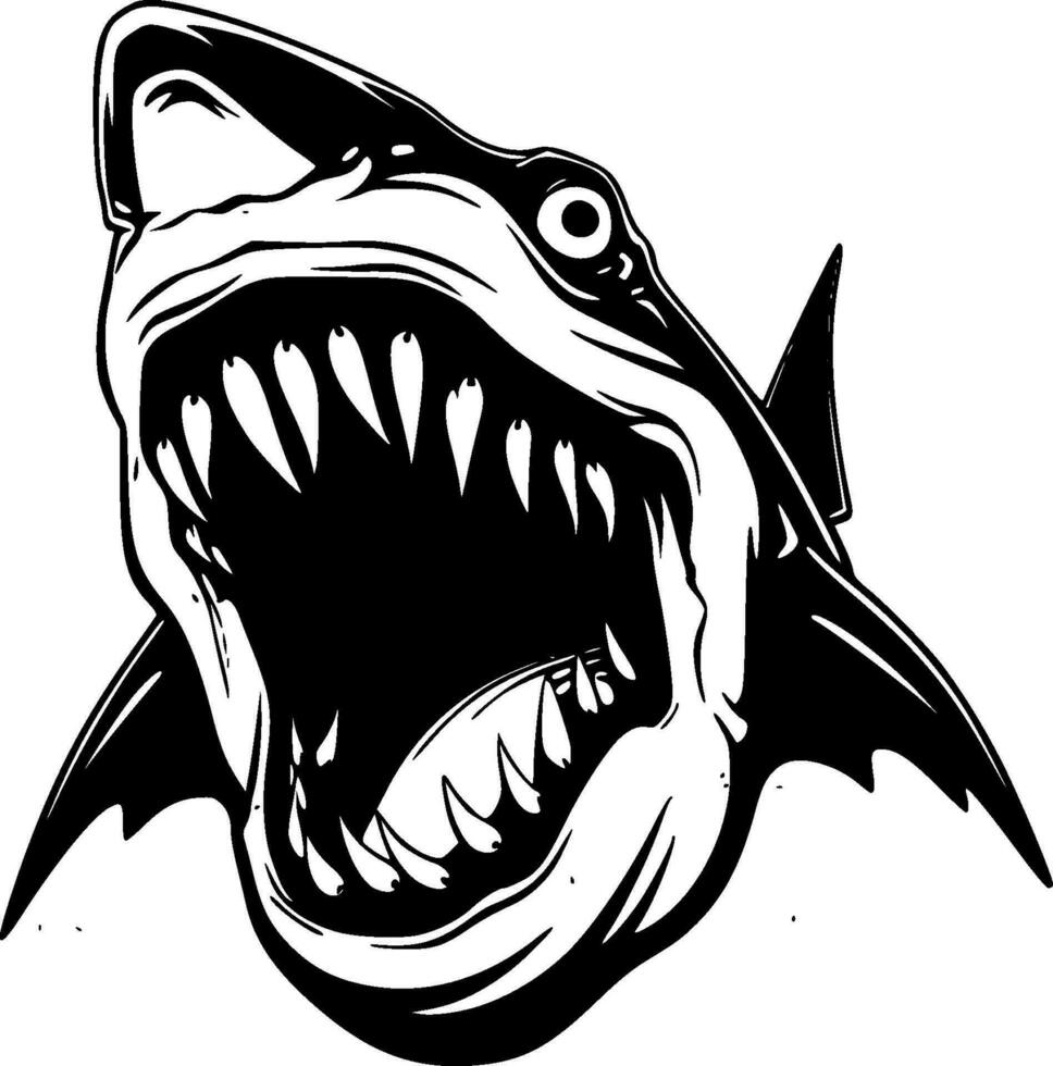 Shark - High Quality Vector Logo - Vector illustration ideal for T-shirt graphic
