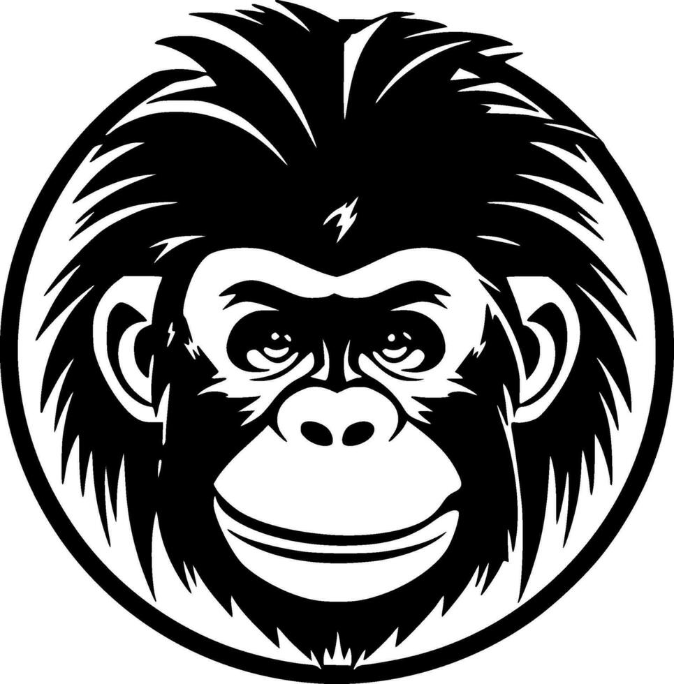 Monkey - High Quality Vector Logo - Vector illustration ideal for T-shirt graphic
