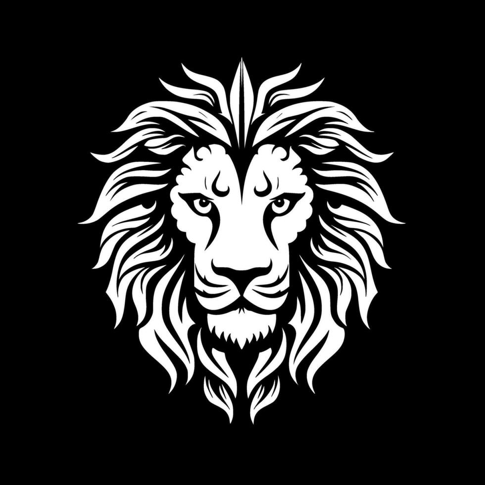 Lion - Minimalist and Flat Logo - Vector illustration