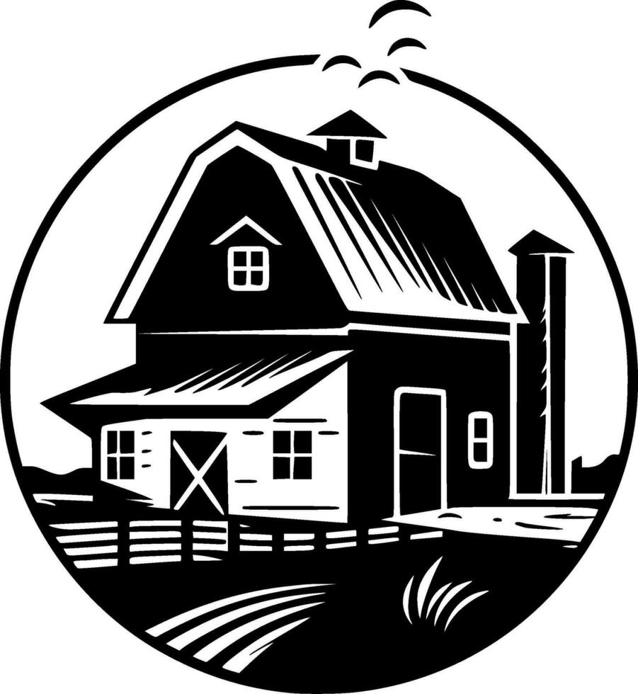 Farmhouse - High Quality Vector Logo - Vector illustration ideal for T-shirt graphic