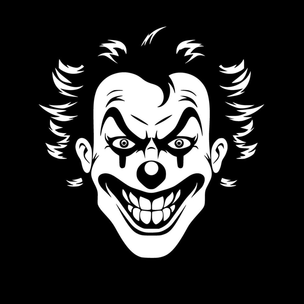 Clown - Minimalist and Flat Logo - Vector illustration