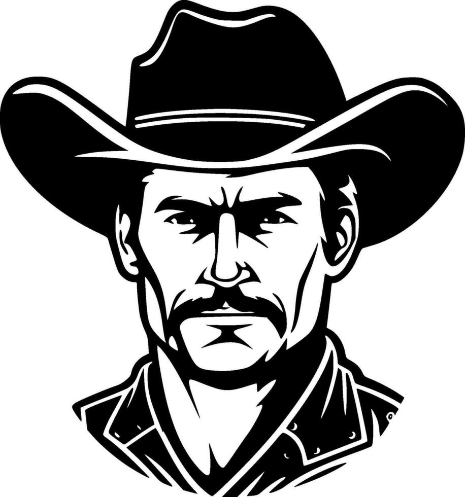 Western, Minimalist and Simple Silhouette - Vector illustration