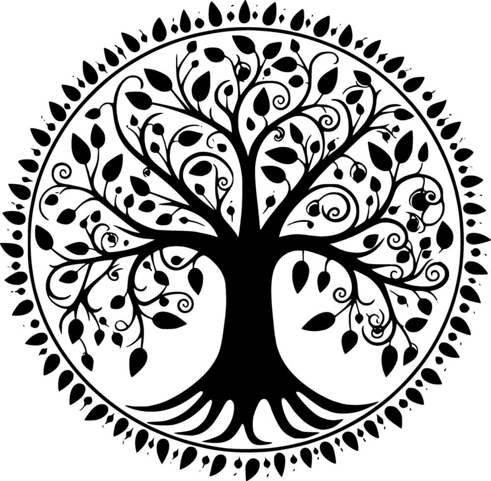 Tree - High Quality Vector Logo - Vector illustration ideal for T-shirt graphic