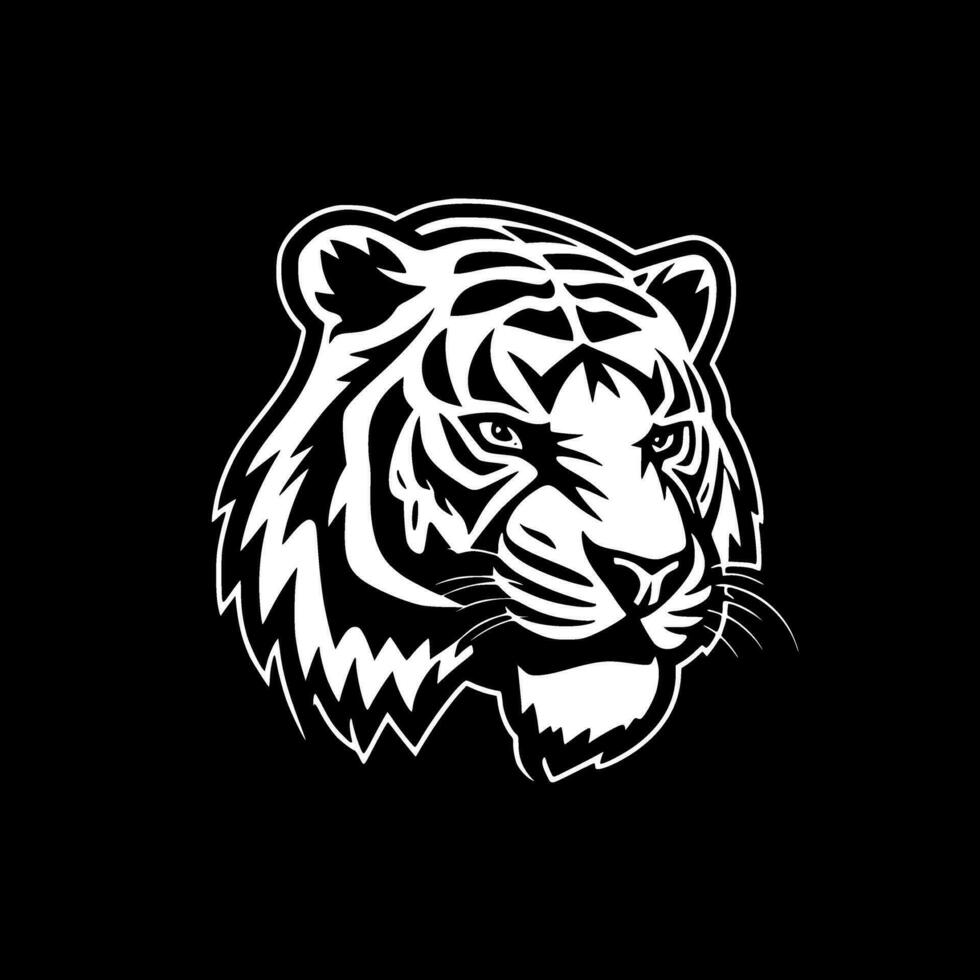 Tiger - Minimalist and Flat Logo - Vector illustration