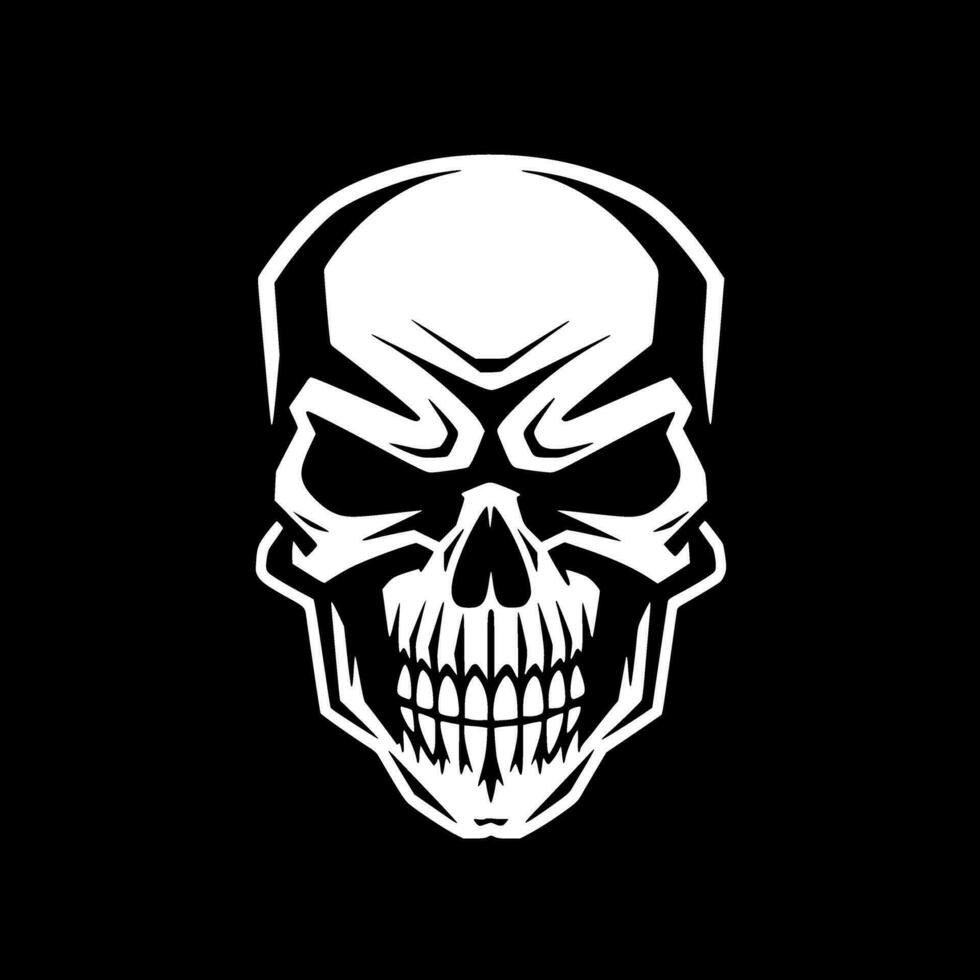 Skull - Minimalist and Flat Logo - Vector illustration