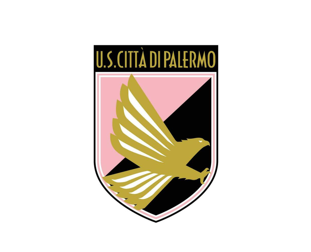 palermo fc club logo símbolo serie un fútbol americano calcio Italia resumen diseño vector ilustración