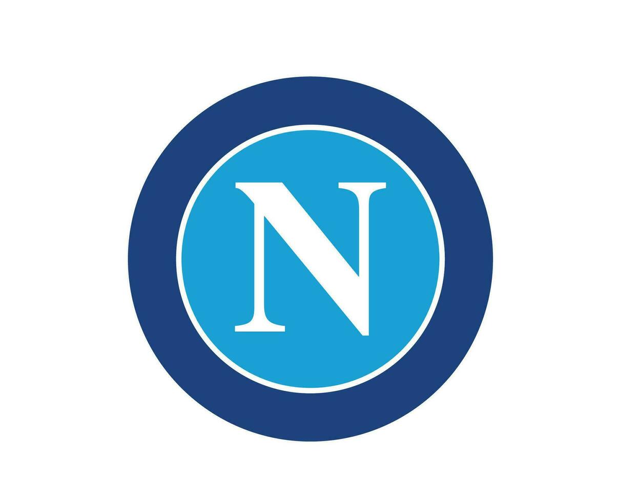 Napoli Club Symbol Logo Serie A Football Calcio Italy Abstract Design Vector Illustration