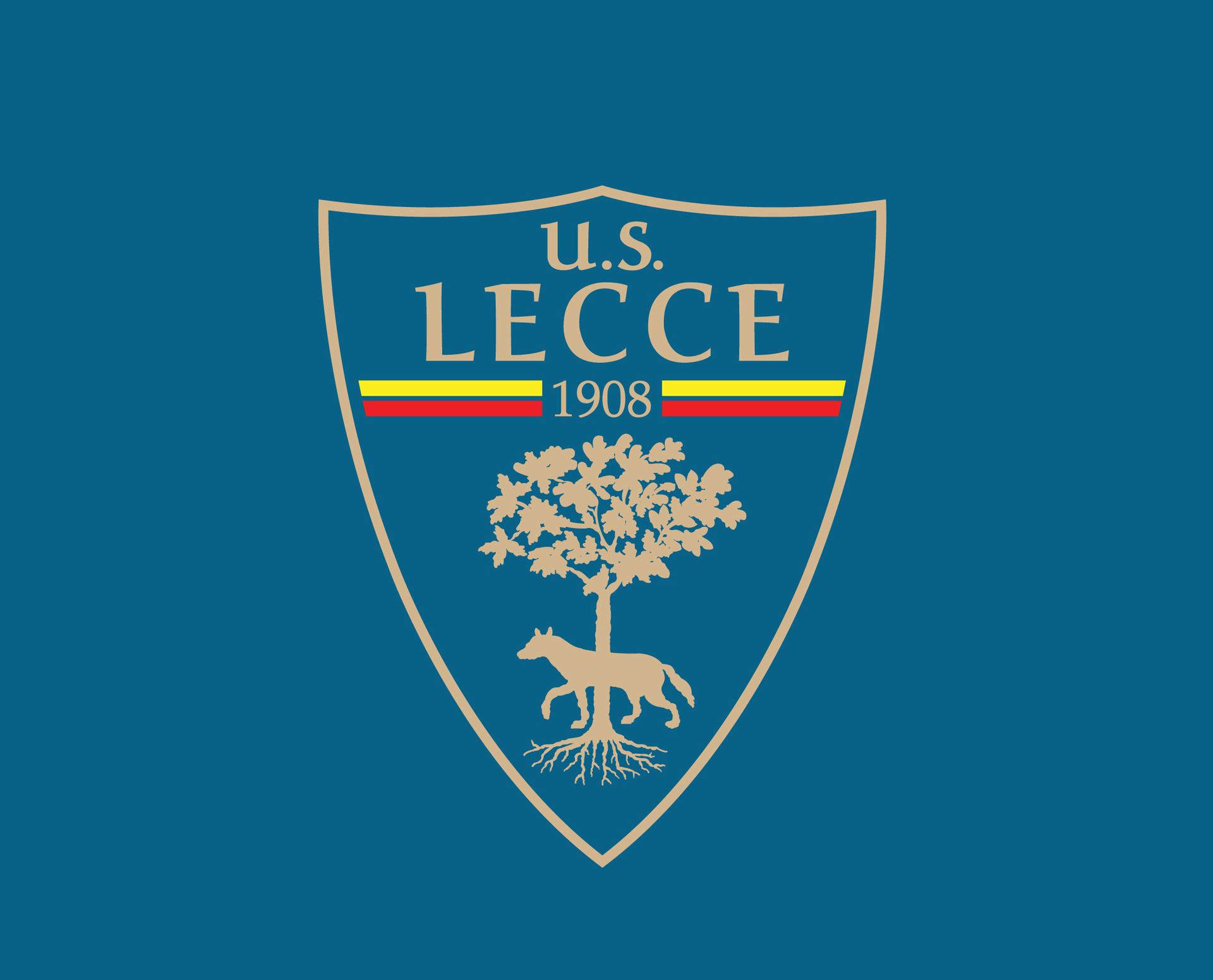 Lecce Club Symbol Logo Serie A Football Calcio Italy Abstract Design ...
