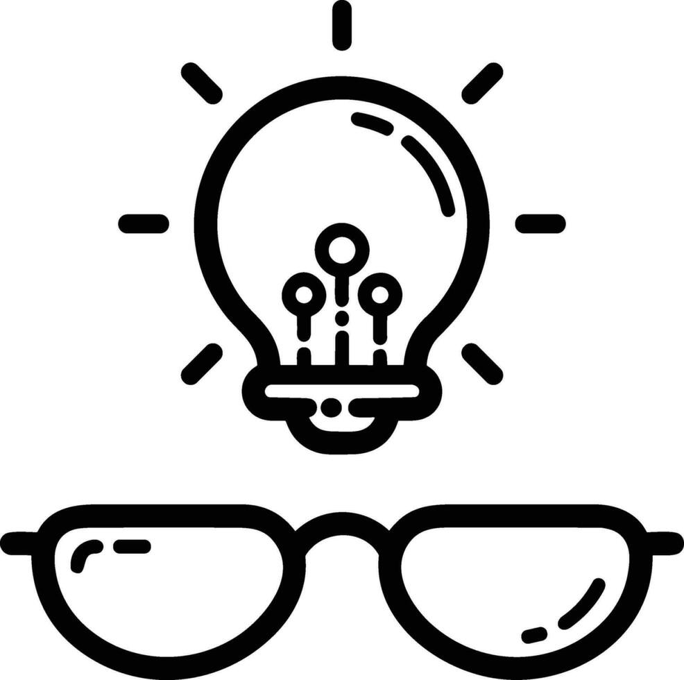 Brain idea symbol icon vector image. Illustration of the creative intelligence think design image. EPS 10