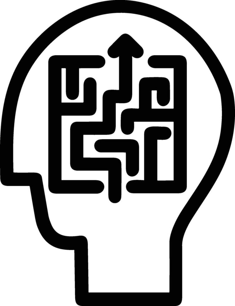 Brain idea symbol icon vector image. Illustration of the creative intelligence think design image. EPS 10