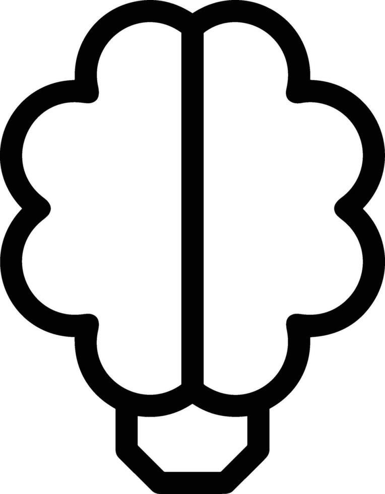 Brain idea symbol icon vector image. Illustration of the creative intelligence think design image. EPS 10