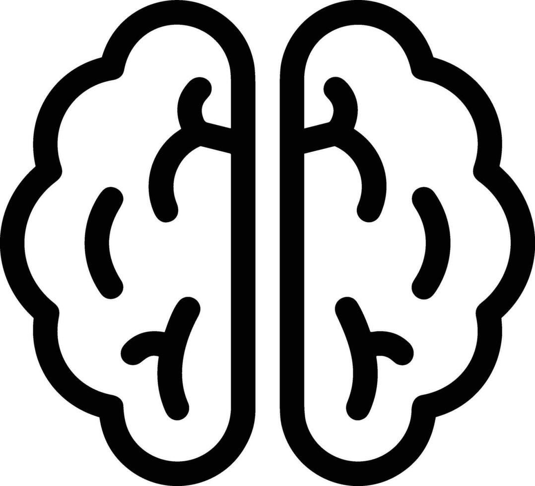 Brain idea symbol icon vector image. Illustration of the creative intelligence think design image. EPS 10