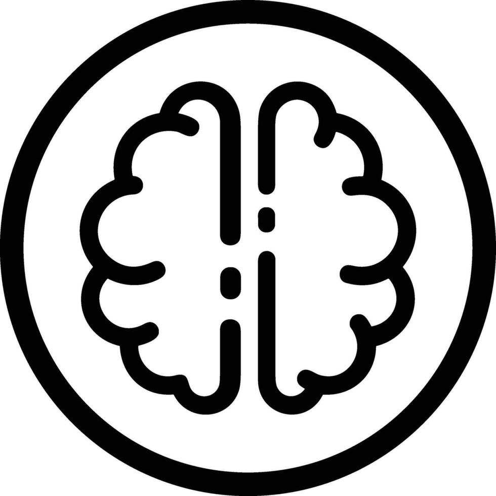 Brain idea symbol icon vector image. Illustration of the creative intelligence think design image. EPS 10