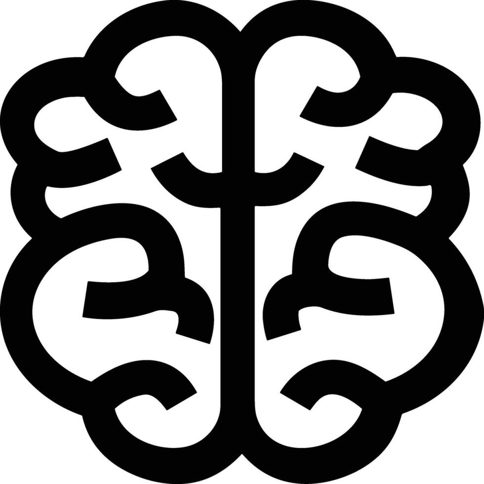 Brain idea symbol icon vector image. Illustration of the creative intelligence think design image. EPS 10