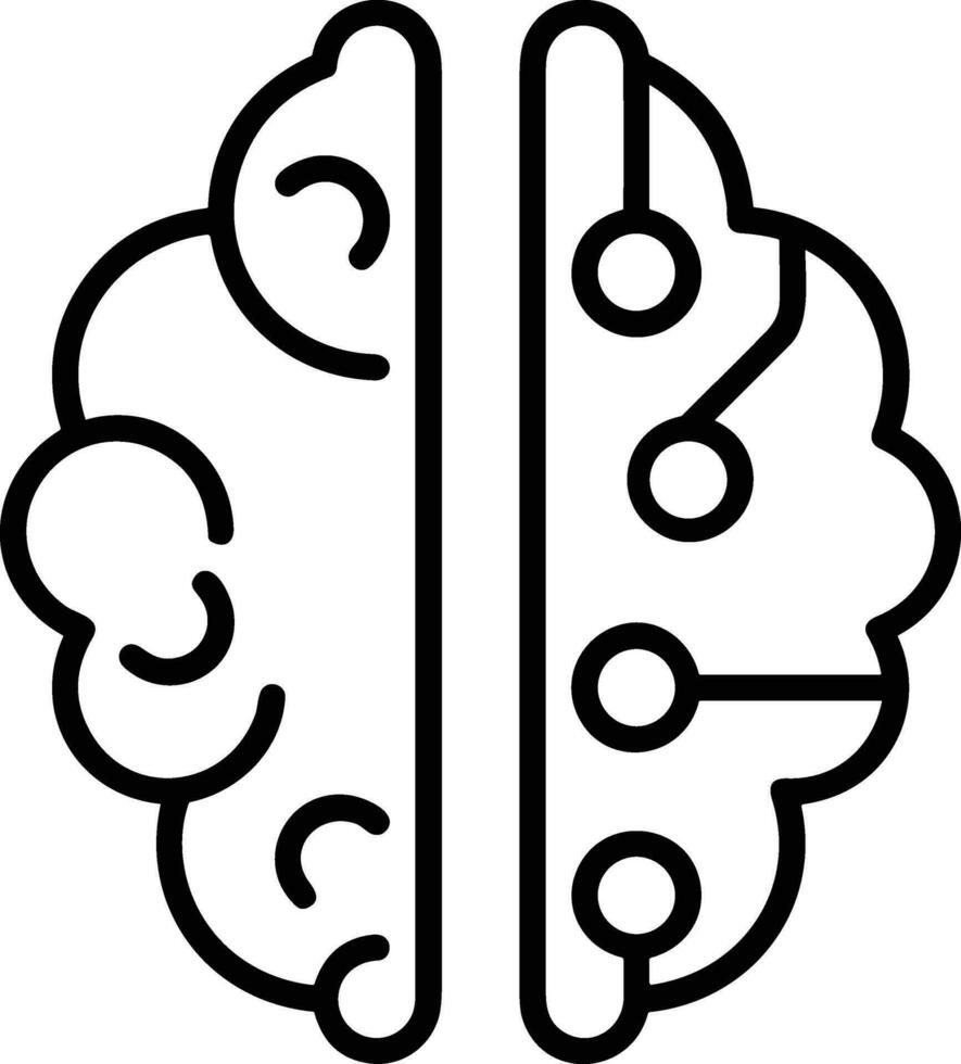 Brain idea symbol icon vector image. Illustration of the creative intelligence think design image. EPS 10