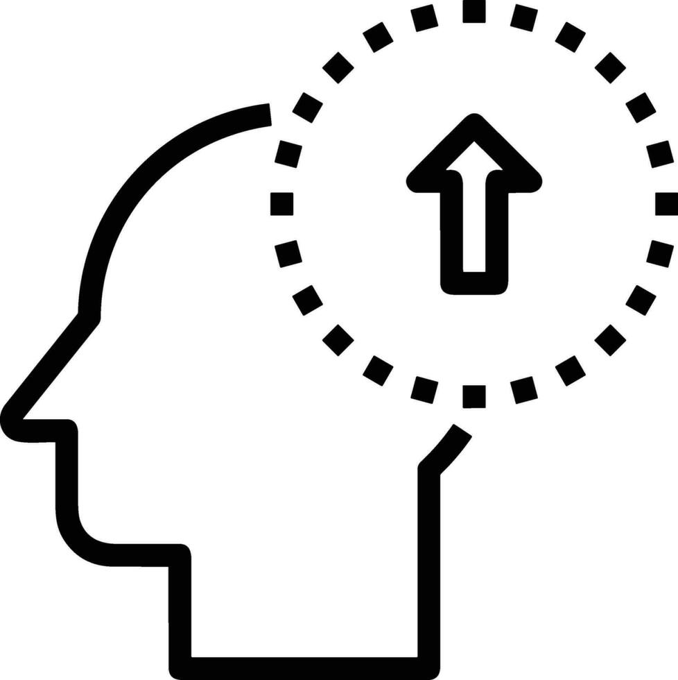 Brain idea symbol icon vector image. Illustration of the creative intelligence think design image. EPS 10