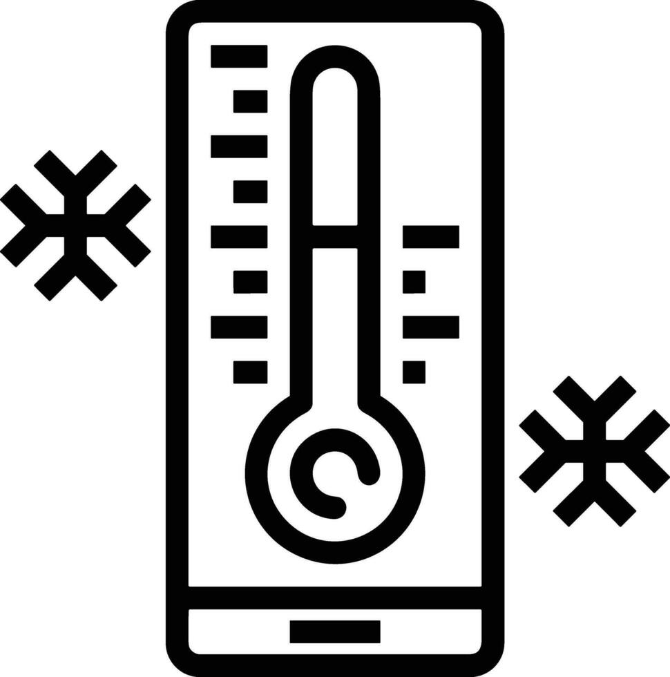 termómetro medicina icono símbolo imagen vector. ilustración de el temperatura frío y caliente medida herramienta diseño imagen.eps 10 vector