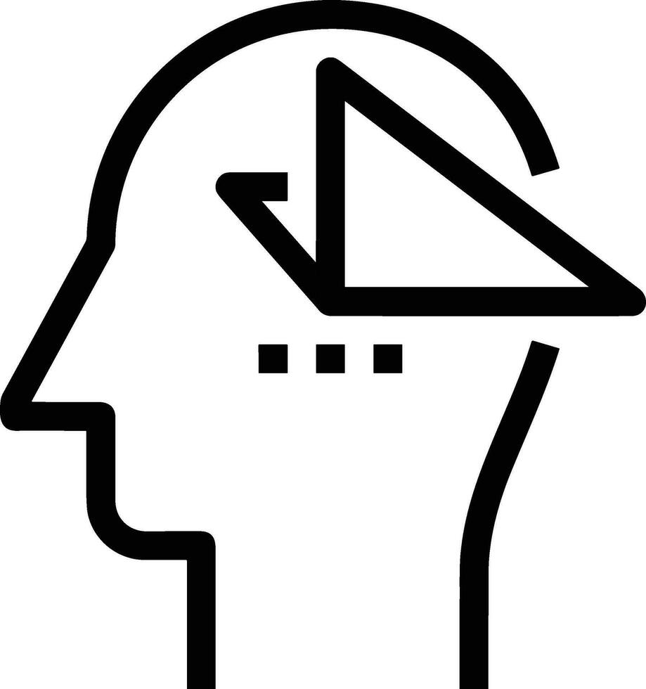 Brain idea symbol icon vector image. Illustration of the creative intelligence think design image. EPS 10