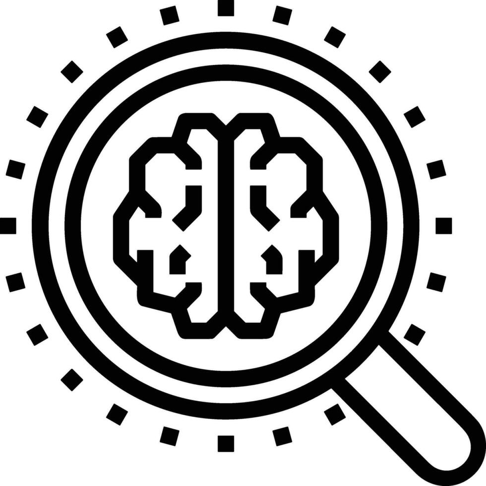 Brain idea symbol icon vector image. Illustration of the creative intelligence think design image. EPS 10