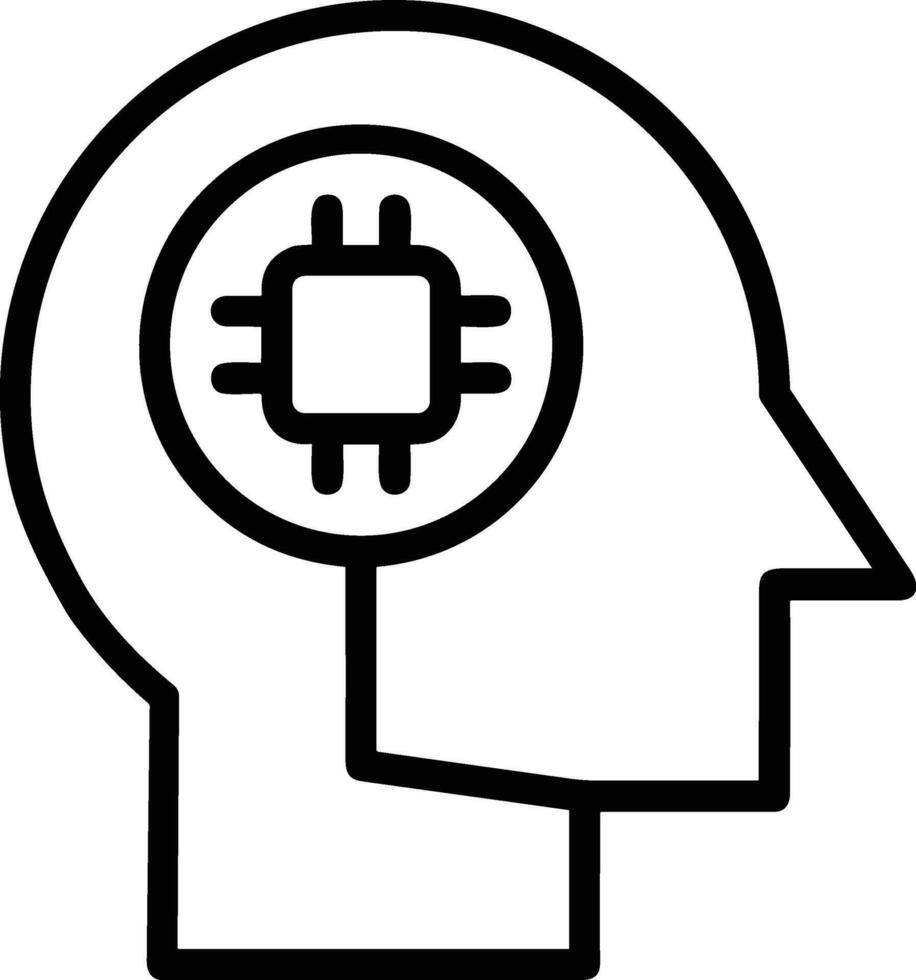 Brain idea symbol icon vector image. Illustration of the creative intelligence think design image. EPS 10