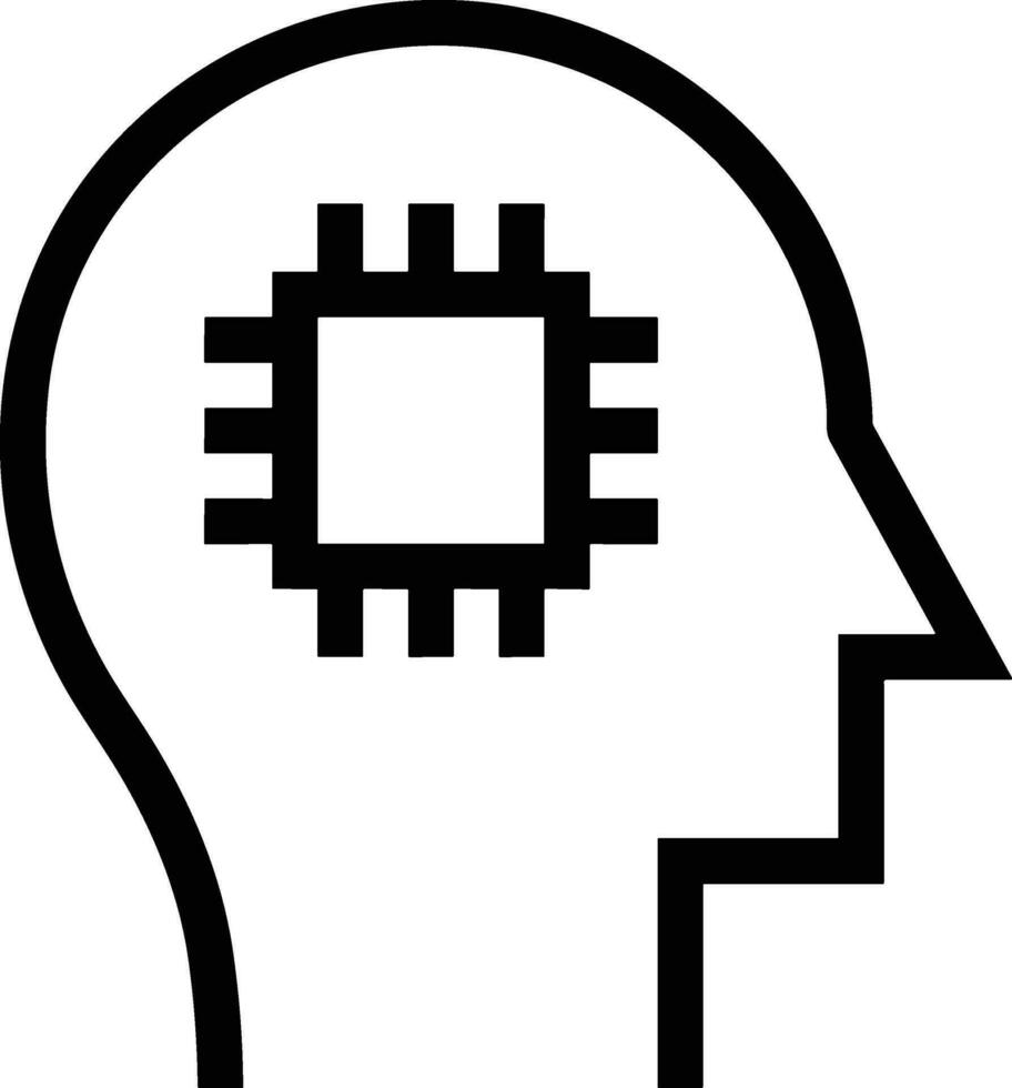 Brain idea symbol icon vector image. Illustration of the creative intelligence think design image. EPS 10