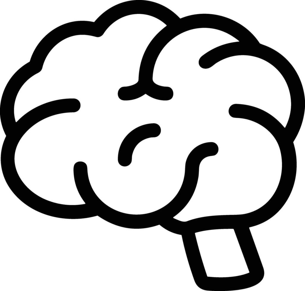 Brain idea symbol icon vector image. Illustration of the creative intelligence think design image. EPS 10